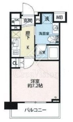 グローリオ明大前　404号室　間取り