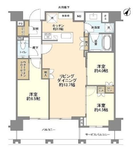 ブリリア練馬春日町　503号室　間取り