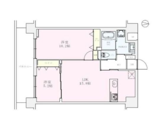 向山ガーデンレジデンス　705号室　間取り