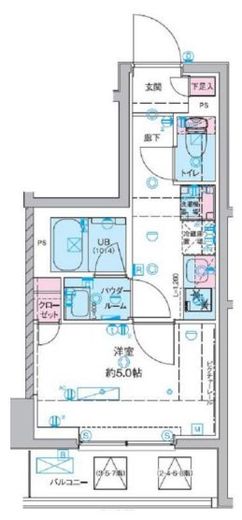 ジェノヴィア桜上水Ⅱ　502号室　間取り