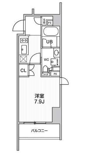 シーズンフラッツ新高円寺　404号室　間取り
