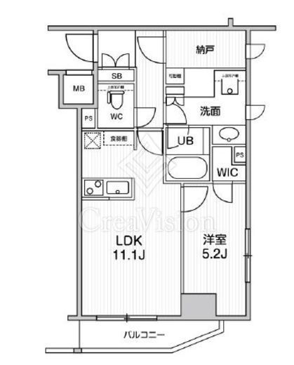 シーズンフラッツ新高円寺　503号室　間取り