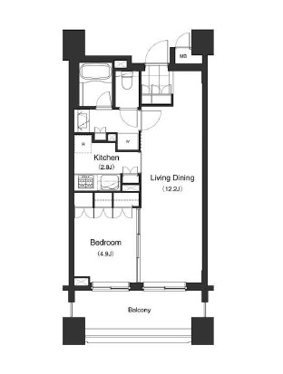 アパートメンツ三田　1002号室　間取り