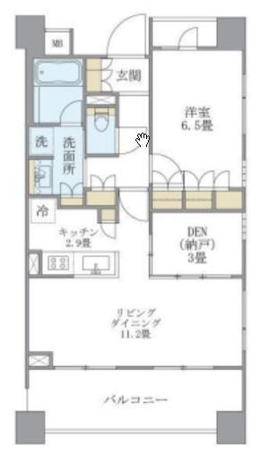 アパートメンツ三田　303号室　間取り