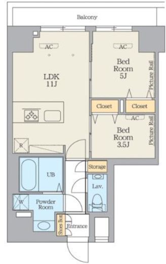クレストコート江古田　201号室　間取り