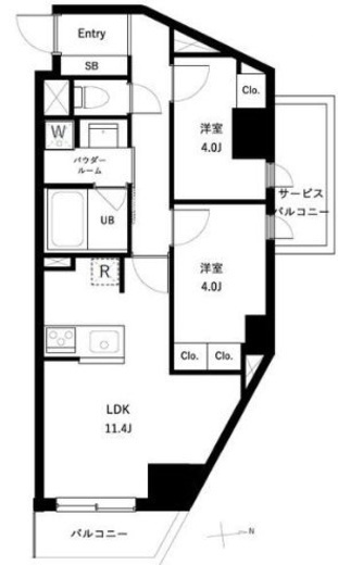 アーバンパーク高井戸　705号室　間取り