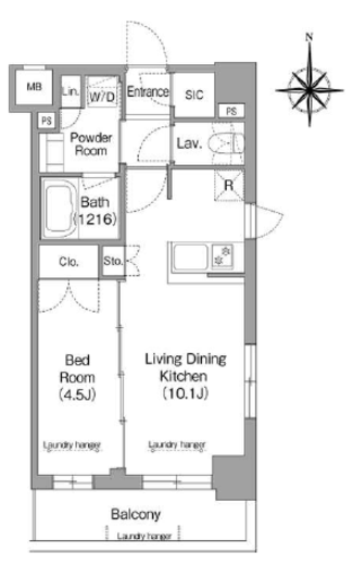 メトロステージPLUS中野弥生町　227号室　間取り