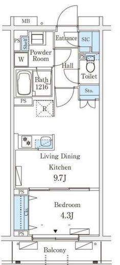 テラス杉並方南町　503号室　間取り