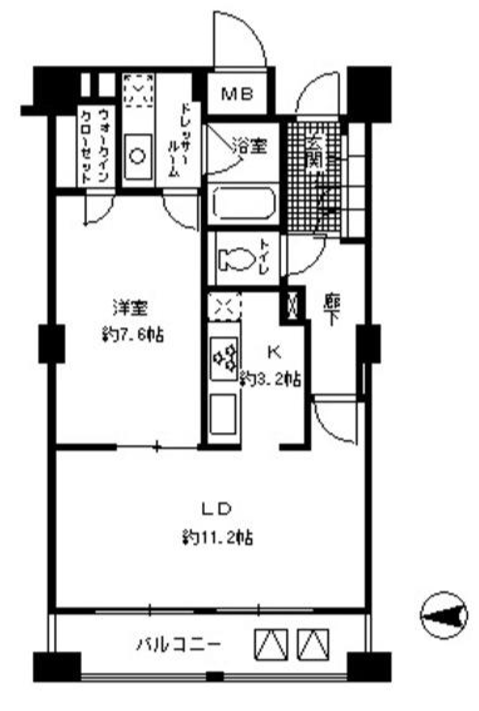 ガーネットコート四谷　1002号室　間取り
