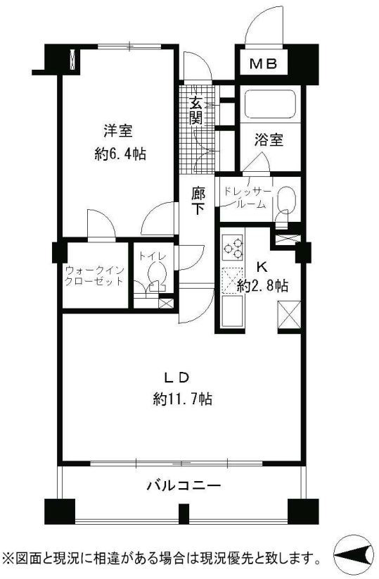ガーネットコート四谷　903号室　間取り