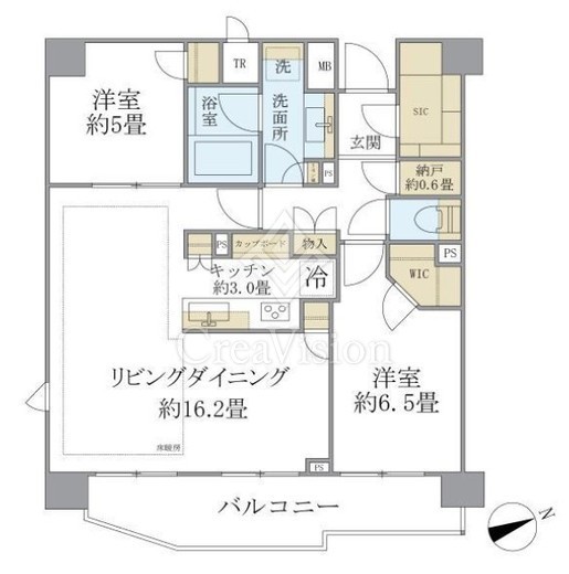 ブリリア西荻窪　802号室　間取り