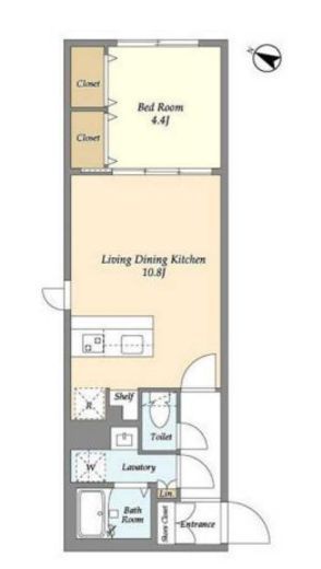 ウェルスクエア中野富士見町　208号室　間取り