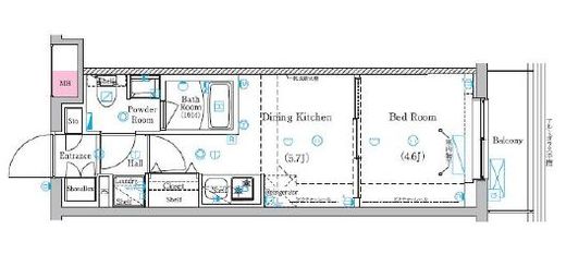 ラフィスタ鷺ノ宮　105号室　間取り