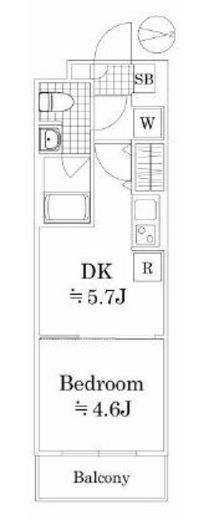 ラフィスタ鷺ノ宮　215号室　間取り