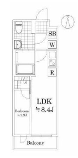 ラフィスタ鷺ノ宮　332号室　間取り