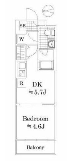 ラフィスタ鷺ノ宮　346号室　間取り