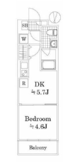 ラフィスタ鷺ノ宮　404号室　間取り