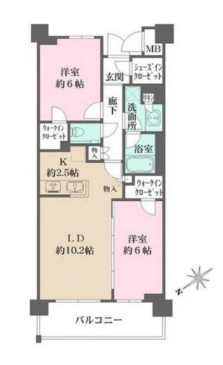ParkGrace荻窪　305号室　間取り