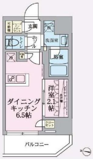 ARKMARK中野(アークマーク中野)　602号室　間取り