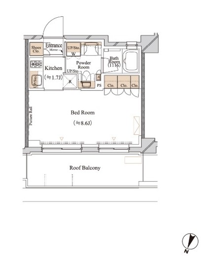 ブランシエスタ江古田　305号室　間取り