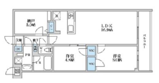 S-RESIDENCE富士見ヶ丘afford (エスレジデンス富士見ヶ丘アフォード)　103号室　間取り