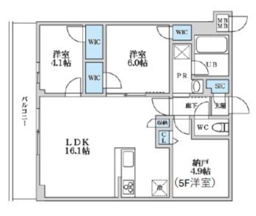 S-RESIDENCE富士見ヶ丘afford (エスレジデンス富士見ヶ丘アフォード)　302号室　間取り
