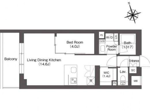 ルーウェ東大泉　313号室　間取り