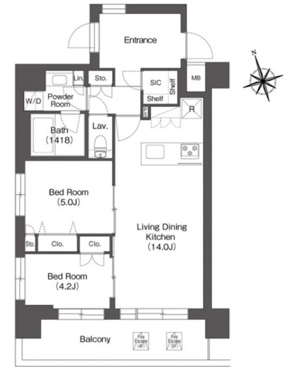 ルーウェ東大泉　501号室　間取り