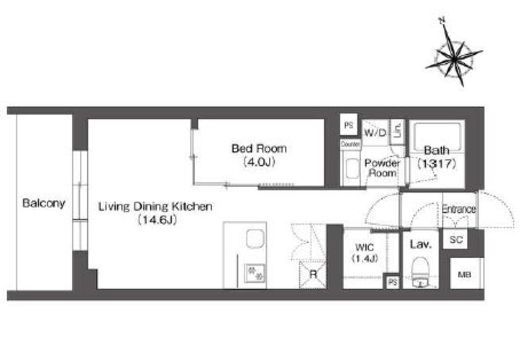 ルーウェ東大泉　310号室　間取り