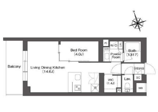 ルーウェ東大泉　311号室　間取り