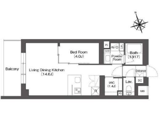 ルーウェ東大泉　312号室　間取り