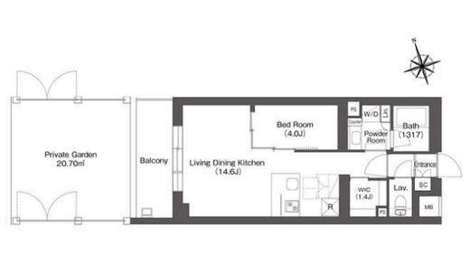 ルーウェ東大泉　104号室　間取り