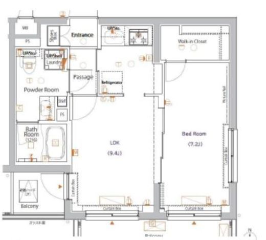XEBEC八幡山 (ジーベック八幡山)　308号室　間取り