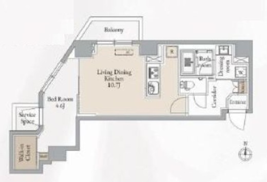 ジオエント新中野　605号室　間取り