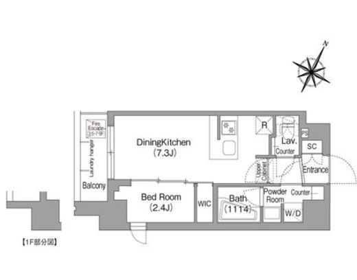 コンフォリア・リヴ新中野SOUTH　102号室　間取り