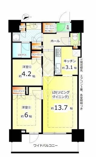 パークシティ中野ザタワーエアーズ　425号室　間取り