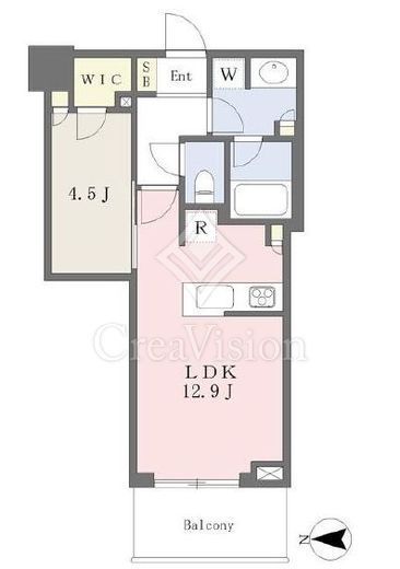 パークシティ中野ザタワーエアーズ　1211号室　間取り
