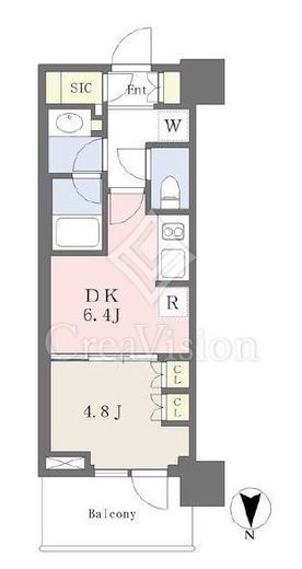 パークシティ中野ザタワーエアーズ　1701号室　間取り