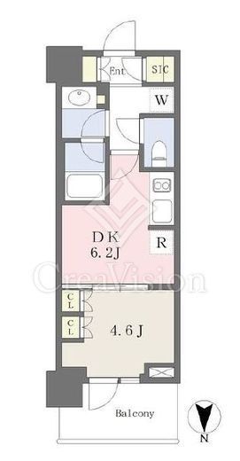 パークシティ中野ザタワーエアーズ　1707号室　間取り