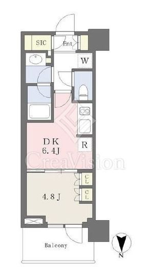 パークシティ中野ザタワーエアーズ　2101号室　間取り