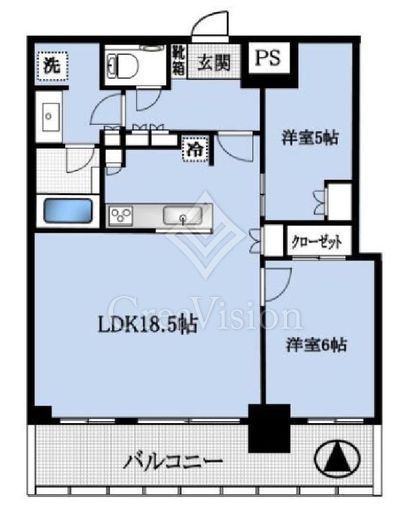 パークシティ中野ザタワーエアーズ　2119号室　間取り