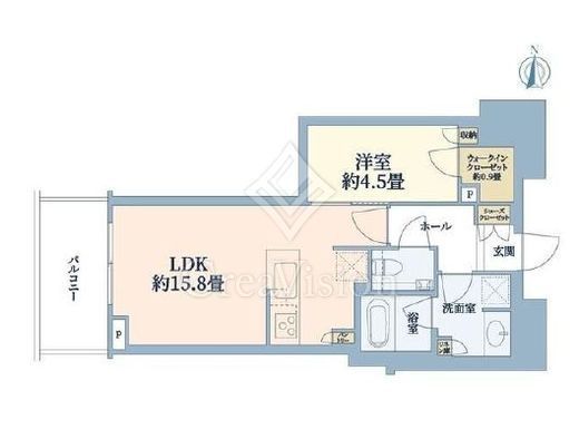 パークシティ中野ザタワーエアーズ　511号室　間取り
