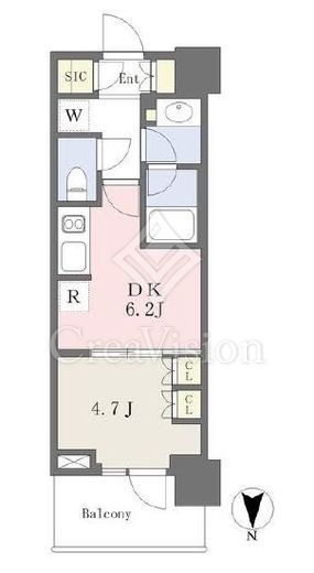 パークシティ中野ザタワーエアーズ　1004号室　間取り