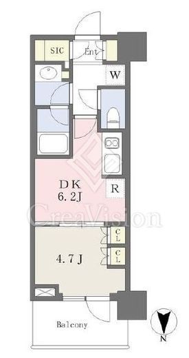 パークシティ中野ザタワーエアーズ　1006号室　間取り