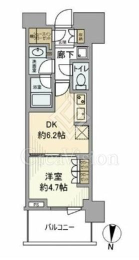 パークシティ中野　ザ　タワー　エアーズ　506号室　間取り