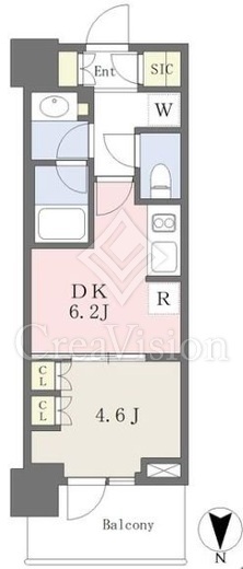 パークシティ中野　ザ　タワー　エアーズ　1307号室　間取り