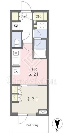 パークシティ中野　ザ　タワー　エアーズ　1403号室　間取り