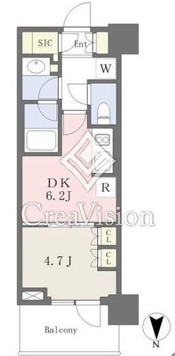 パークシティ中野　ザ　タワー　エアーズ　1806号室　間取り