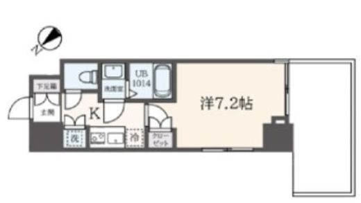フェルテ中野　507号室　間取り
