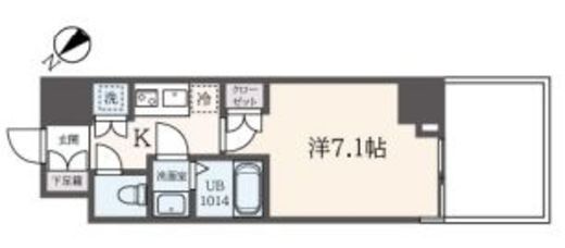 フェルテ中野　503号室　間取り